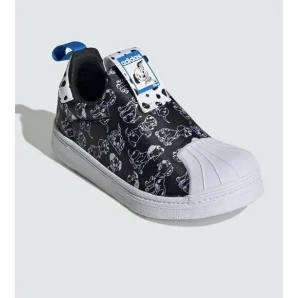adidas Originals x Disney Superstar 360 I 101 Dalmatians Size 1 Toddler NEW! - Picture 4 of 12